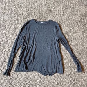 Grey layered Lululemon long sleeve